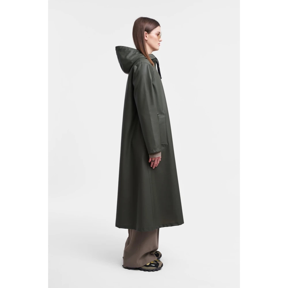 Stutterheim Lichtgewicht Rits Regenjas voor Vrouwen Green Dames