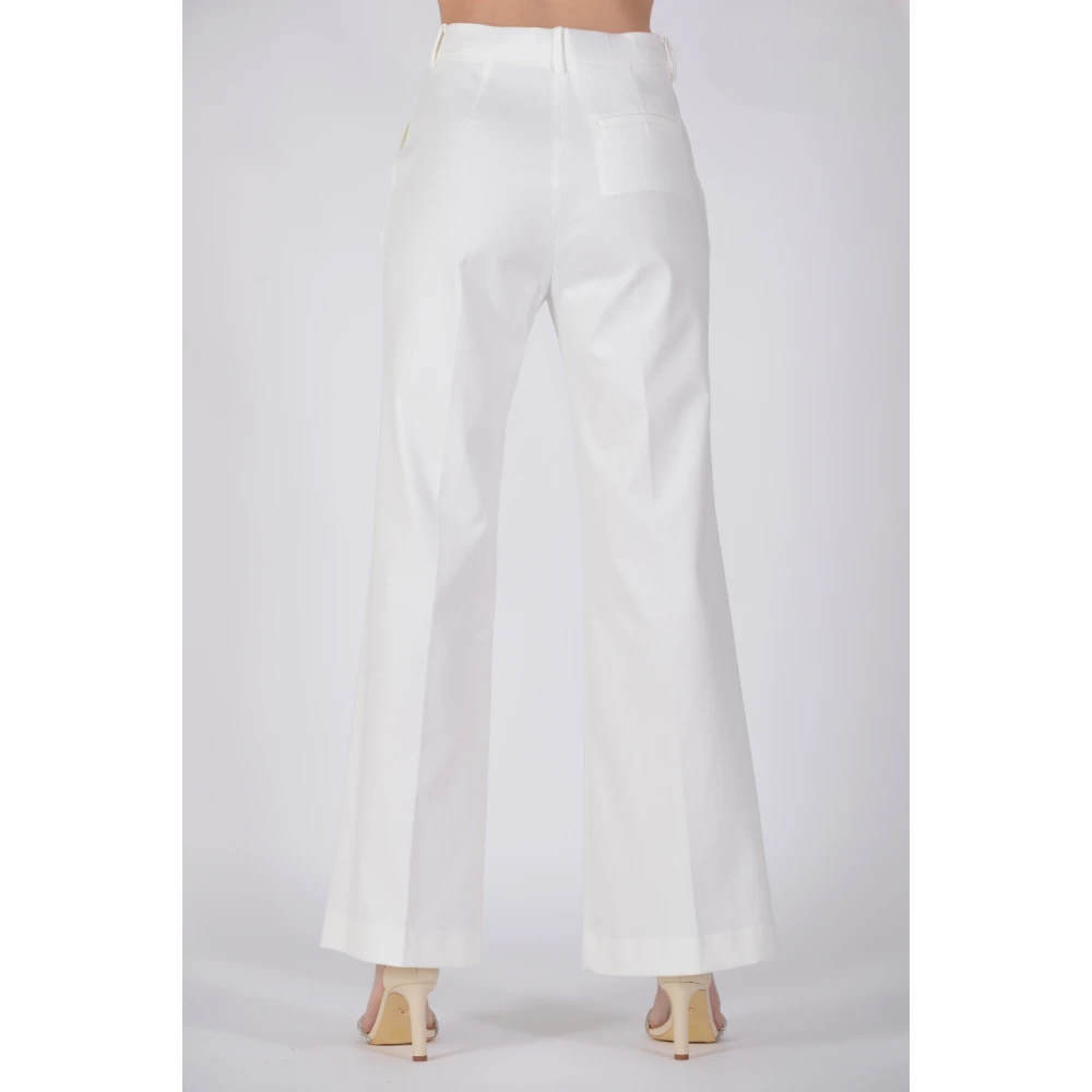 Emma&Gaia Wide Trousers White Dames
