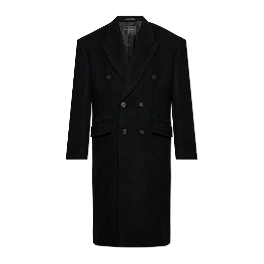 BALENCIAGA 黒 ウールコート　36 Balenciaga Coats • Shop Coats from Balenciaga online at Miinto