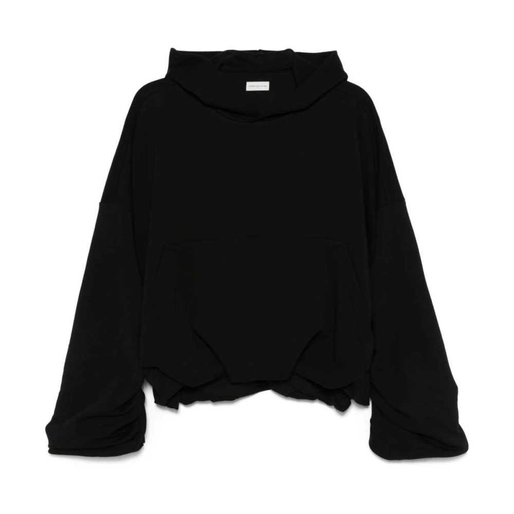 Dries Van Noten Zwarte Klassieke Hoodie Black Dames