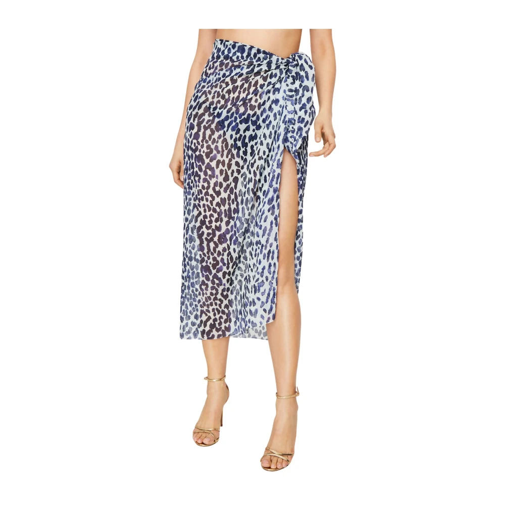 On The Island Women's Multicolor Silk Pareo In Spots - Beachwear - S - Swimwear