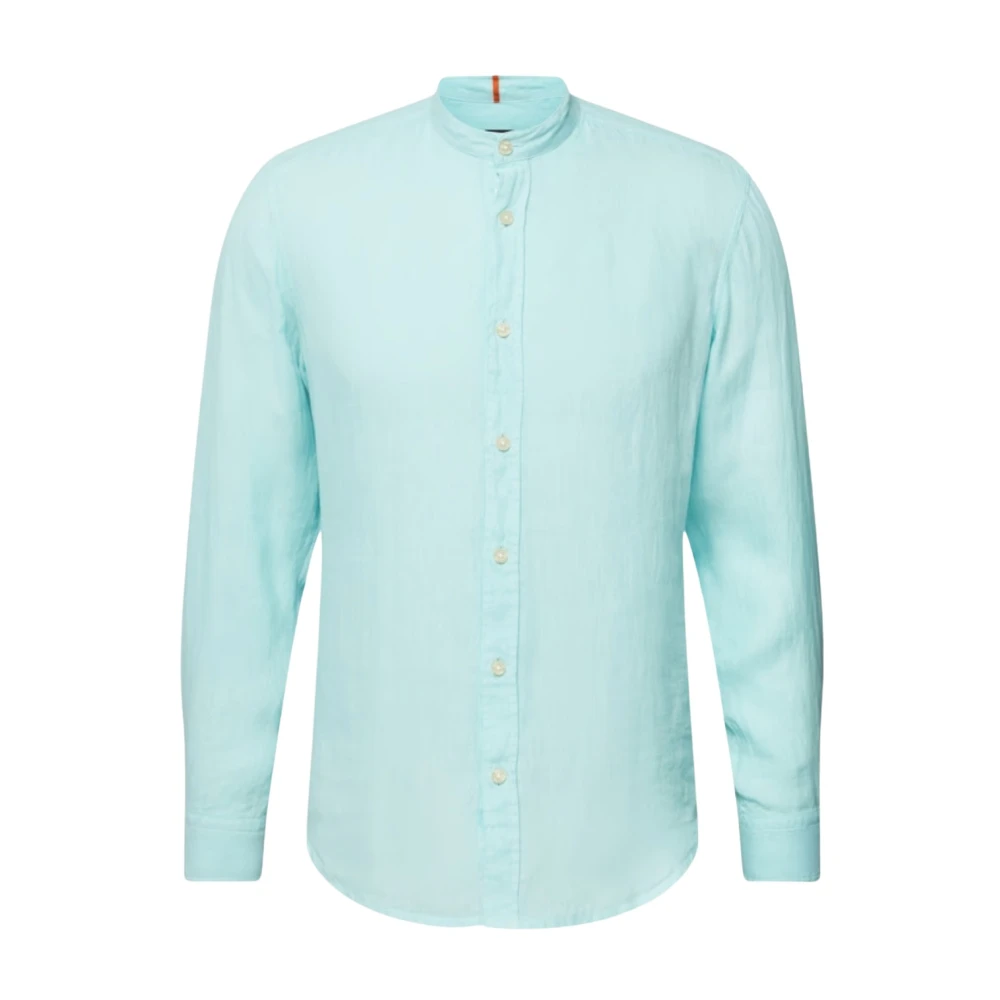 Hugo Boss Lange Mouw Shirt Blue Heren