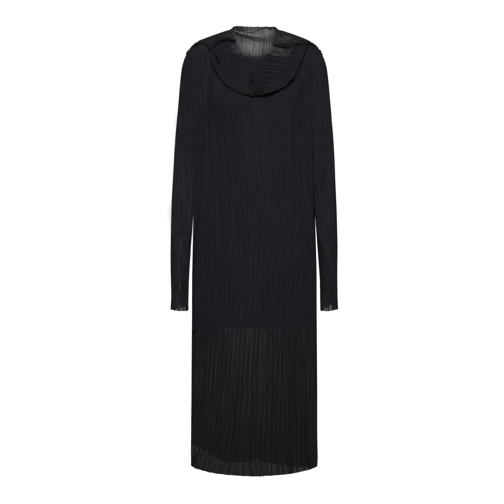 MM6 Maison Margiela Zwarte Maxi Jurk Black Dames