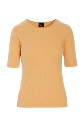 Ribbstickad blus
