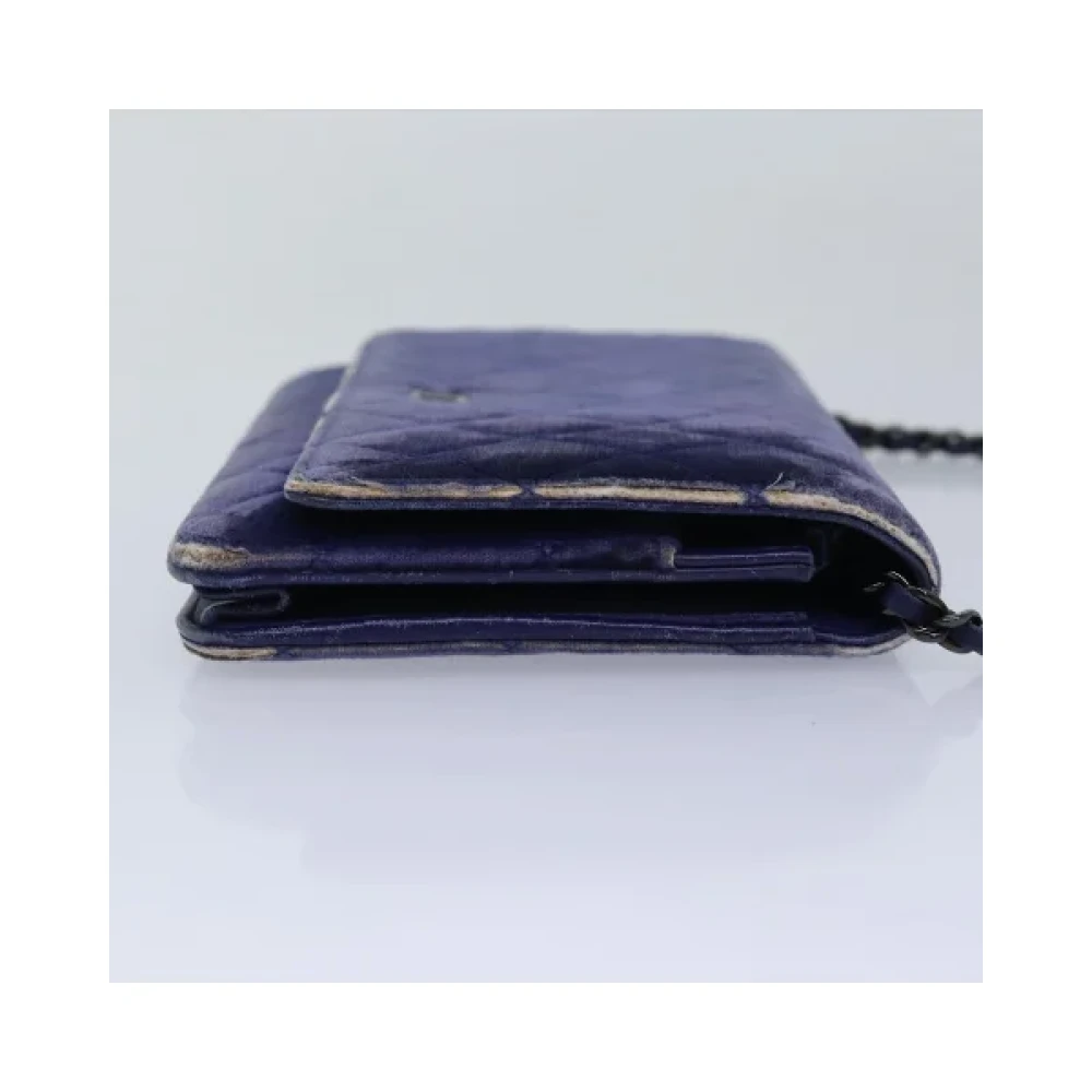 Chanel Vintage Pre-owned Cotton chanel-bags Blue Dames