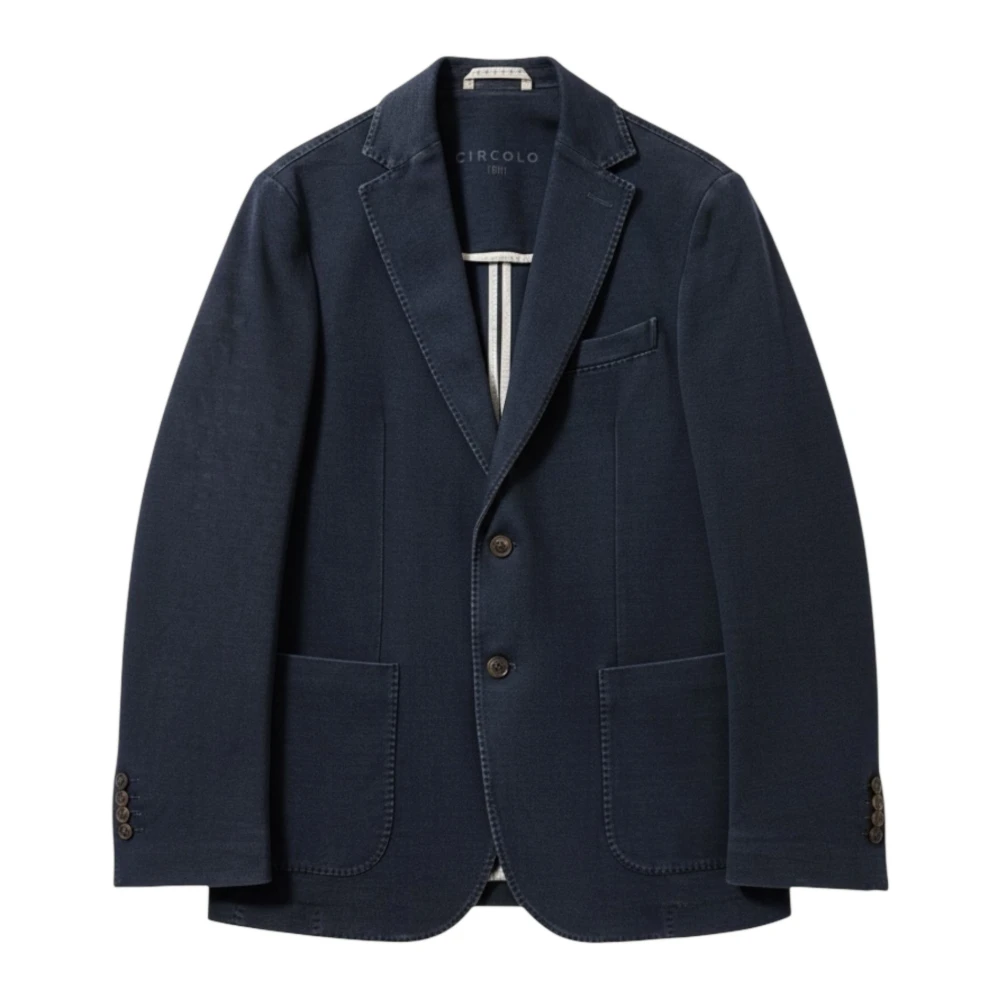 Circolo 1901 Men's Blue Indaco Blazer - Blazers - L - Jackets