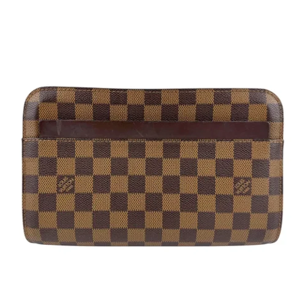 Louis Vuitton Vintage Pre-owned Canvas clutches Brown Dames