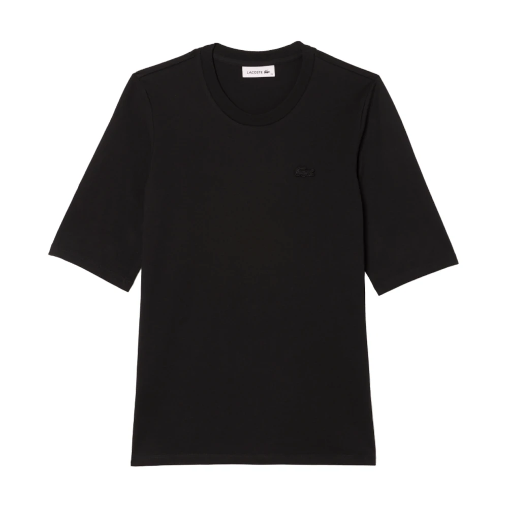 Lacoste Svarta T-shirts och Polos Black, Dam