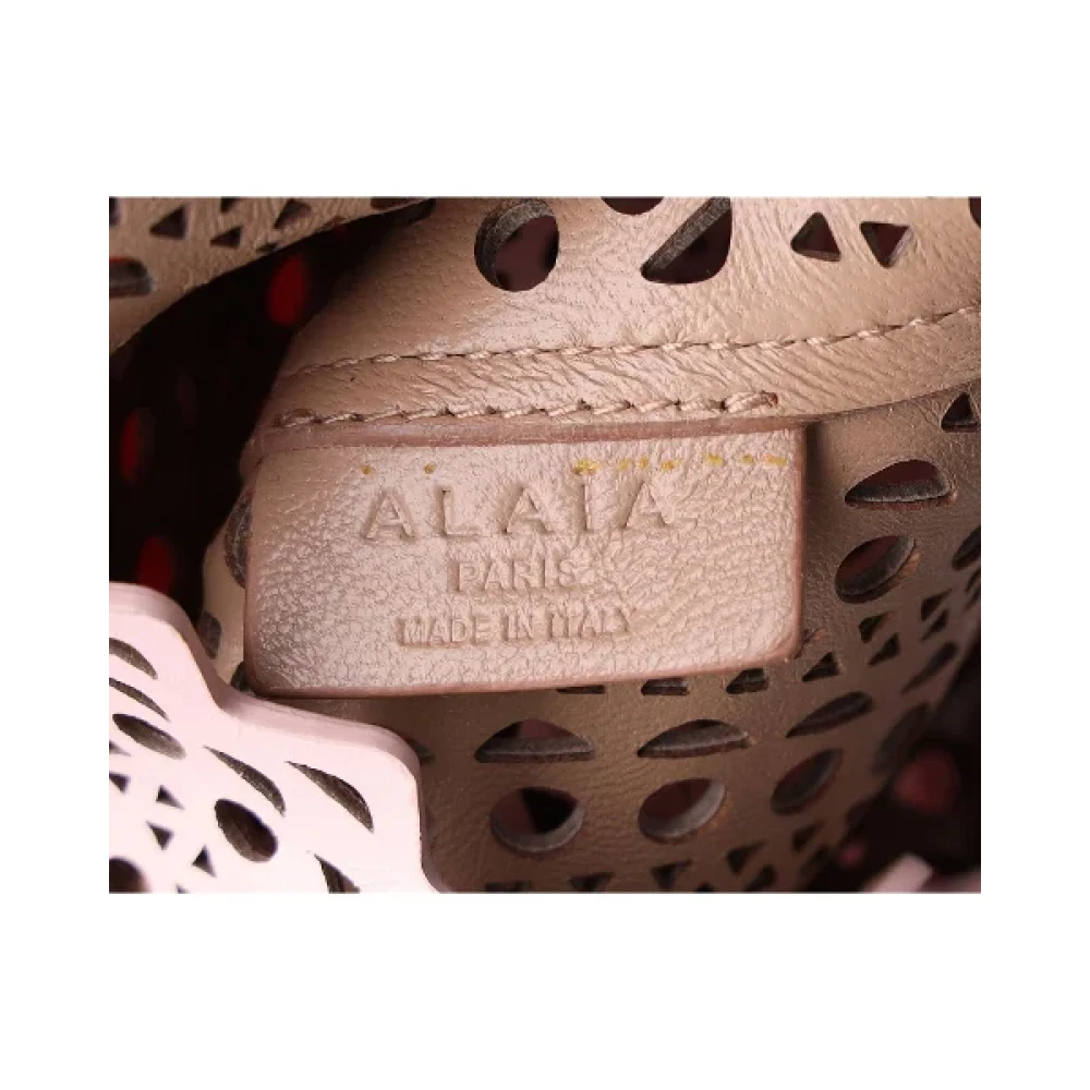 Alaïa Pre-owned Leather handbags Pink Dames