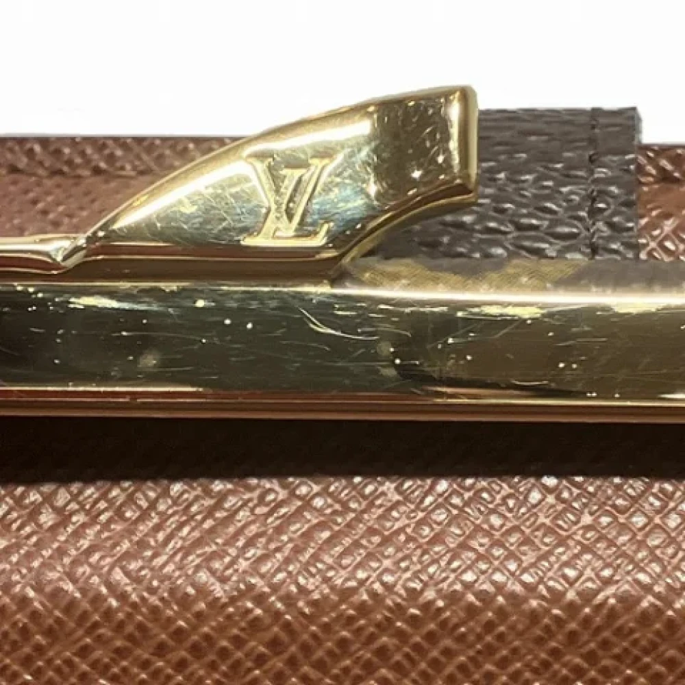 Louis Vuitton Vintage Pre-owned Canvas wallets Brown Dames