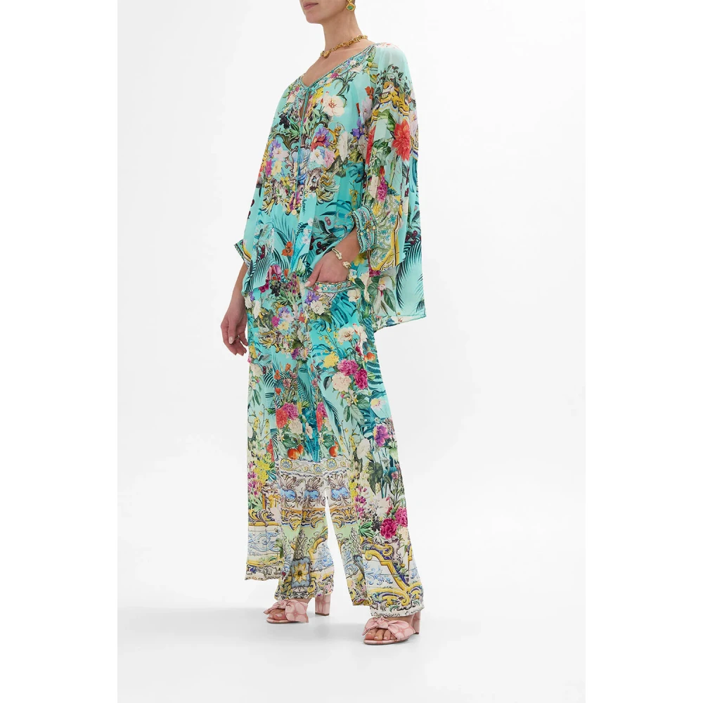 Camilla Zijden Blouse Gardens of Queluz Multicolor Dames