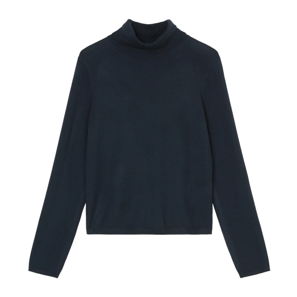 Marc O'Polo Gewone fijngebreide coltrui Blue Dames