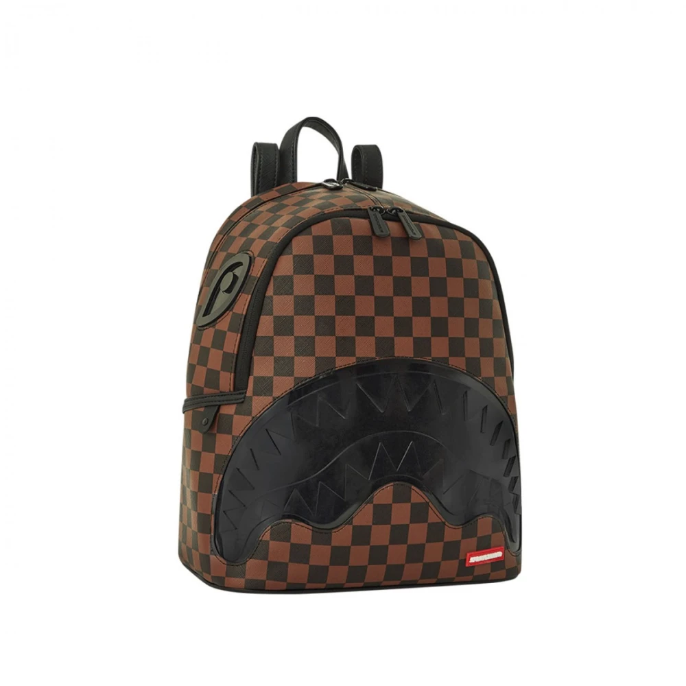 Sprayground Transparante rugzak met voorvak met rits Brown Unisex
