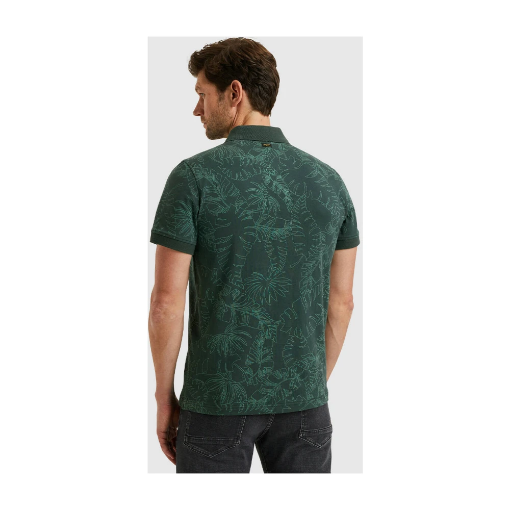 PME Legend Korte Mouw Polo Single Jersey Green Heren