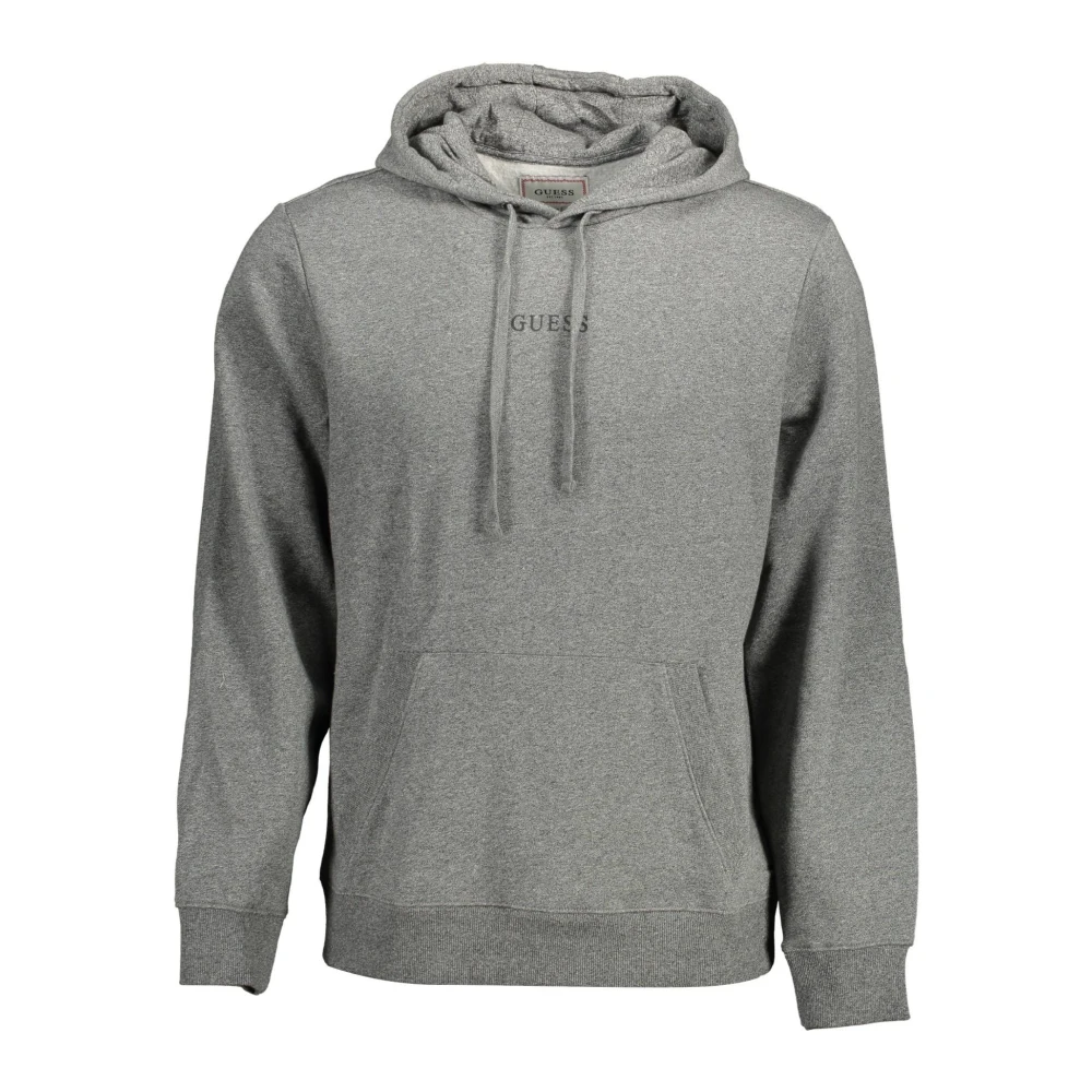 Guess Grijze Katoenen Hoodie Gray Heren