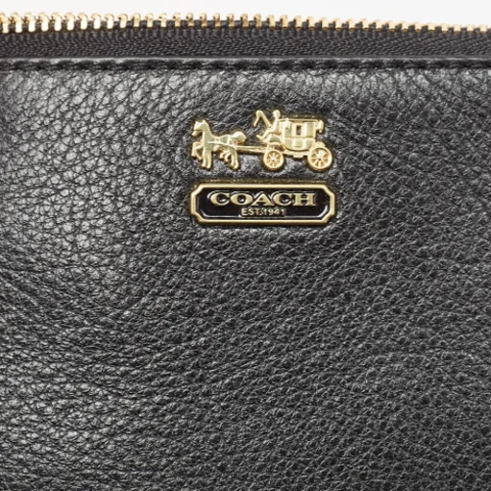 Coach Pre-owned Leather wallets Black Dames