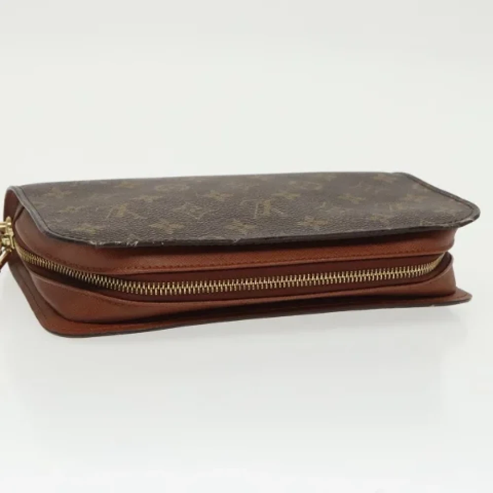 Louis Vuitton Vintage Pre-owned Canvas clutches Brown Dames
