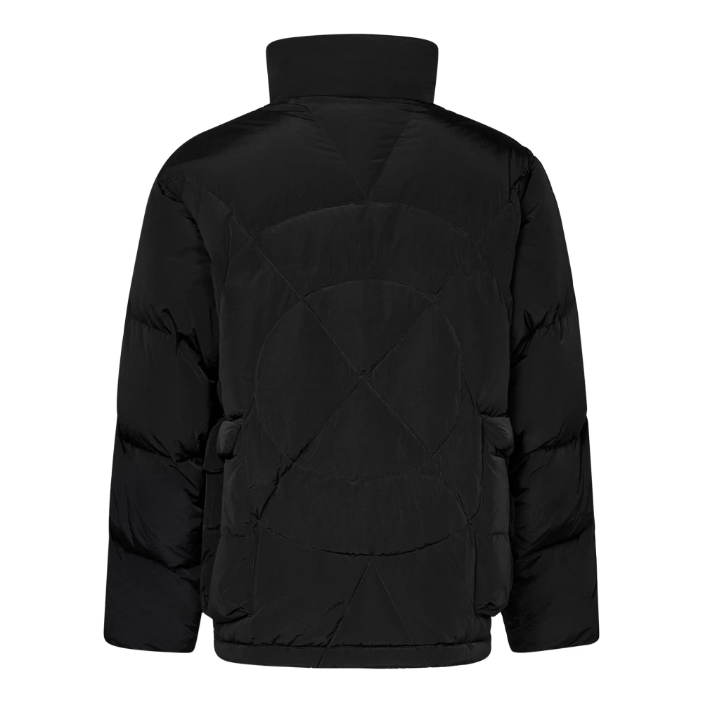 Emporio Armani Zwarte Gewatteerde Pufferjas Black Heren