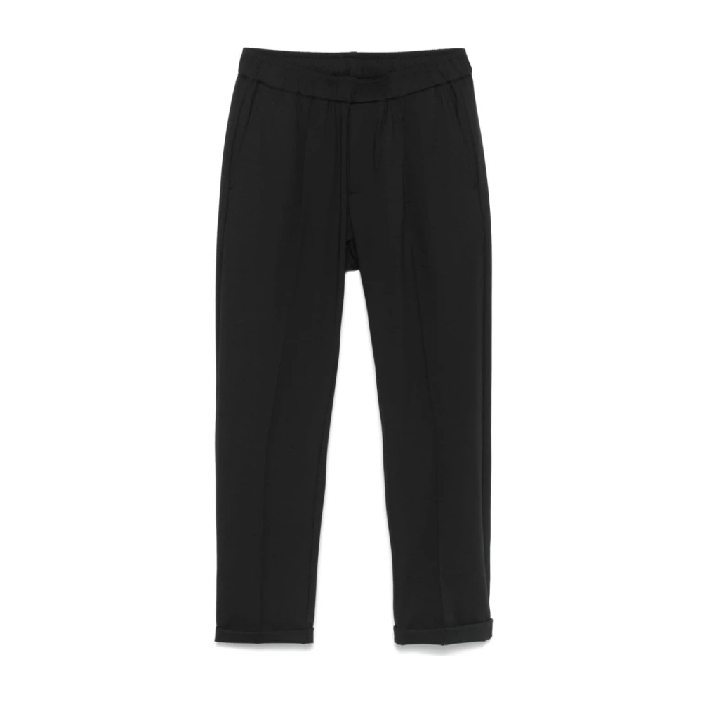 Pmds Zwarte Broek met Elastische Taille Black Heren