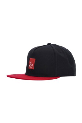 snapback-cap-black-red-cotton-embroidered