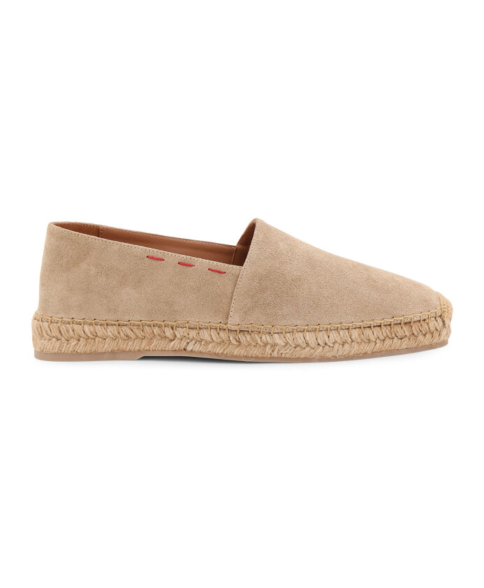 chaussures-plates-en-daim-beige