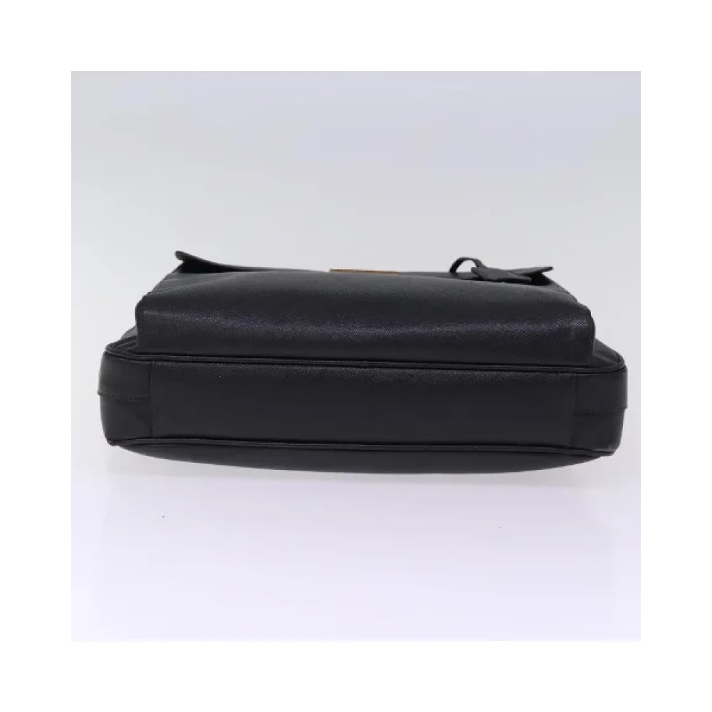 Prada Vintage Pre-owned Leather handbags Black Dames