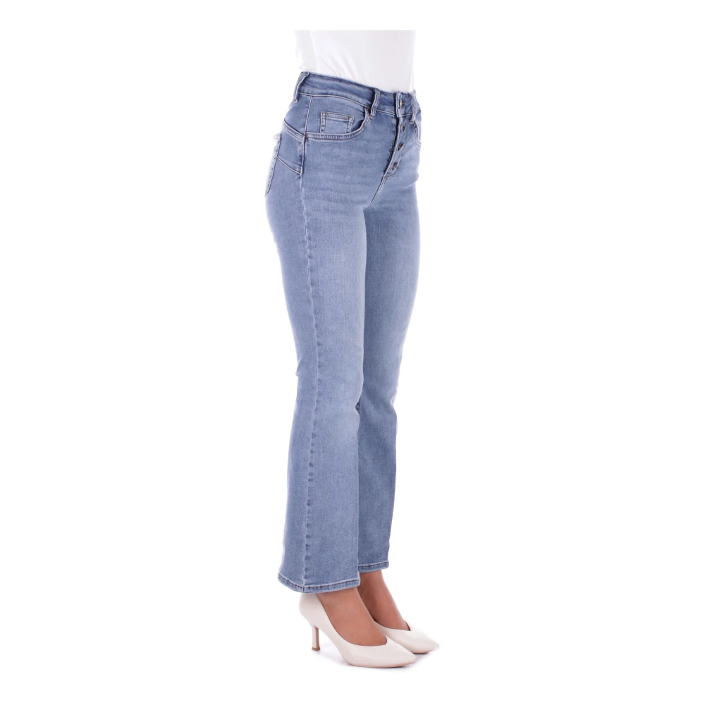 Liu Jo Denim Jeans met Logo Achterzak Blue Dames
