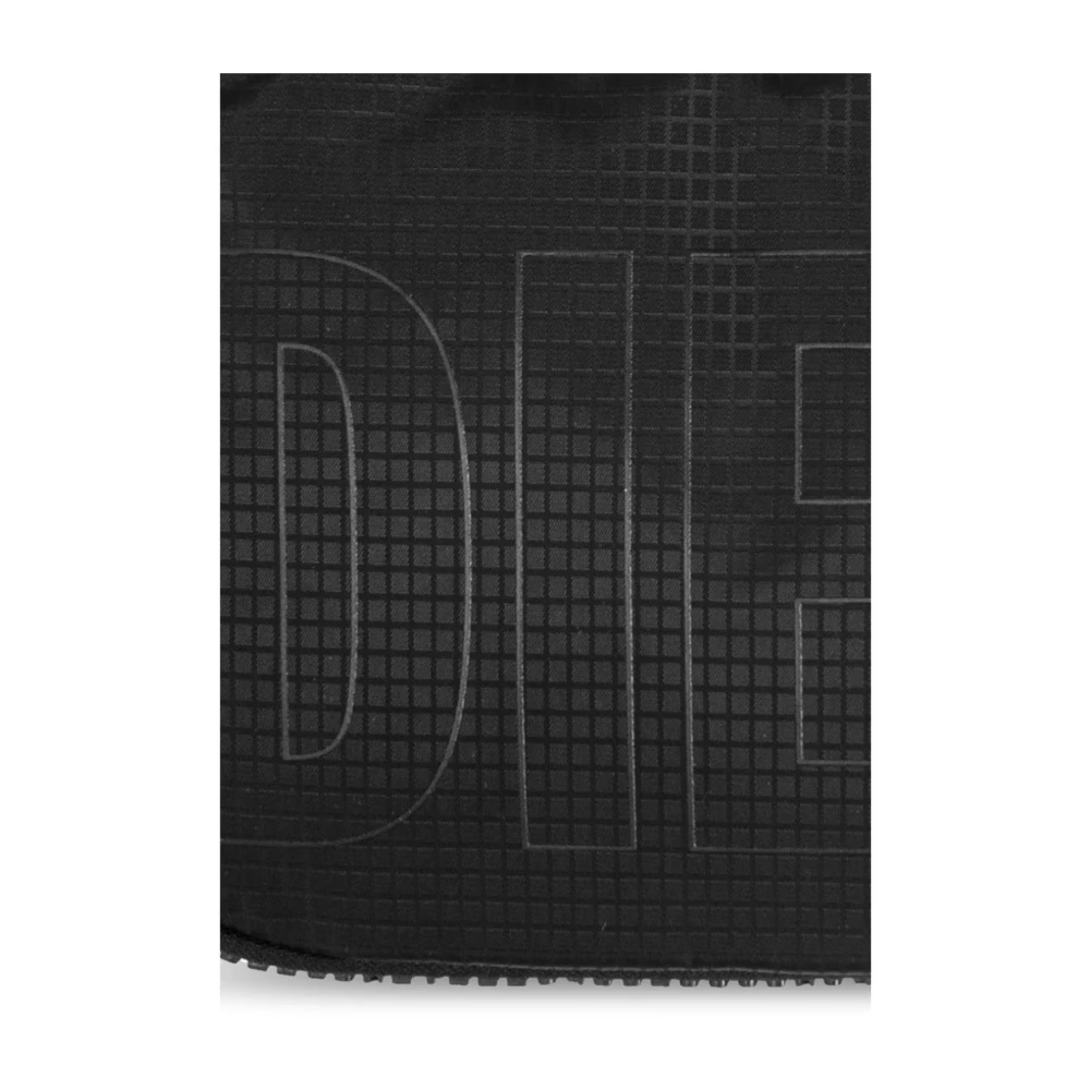 Diesel Zwarte schoudertas met voorlogo Black Dames