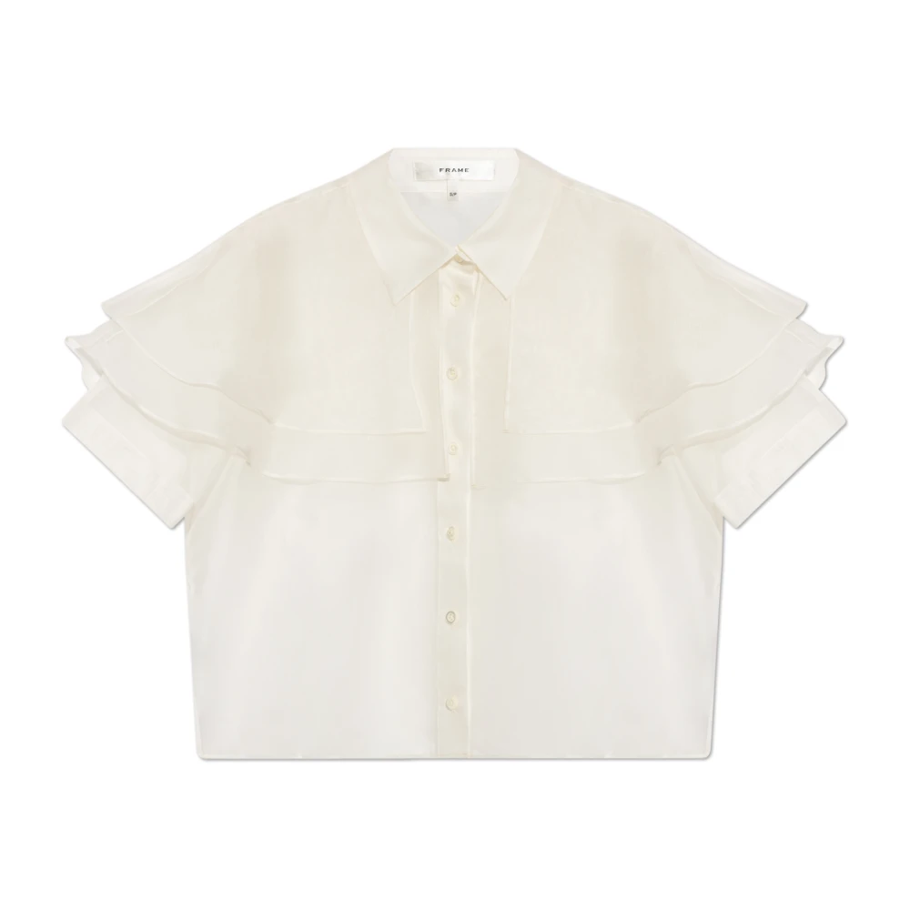 Frame Mujer Beige - Top Tipo Capa De Organza - Blouses & Shirts - S