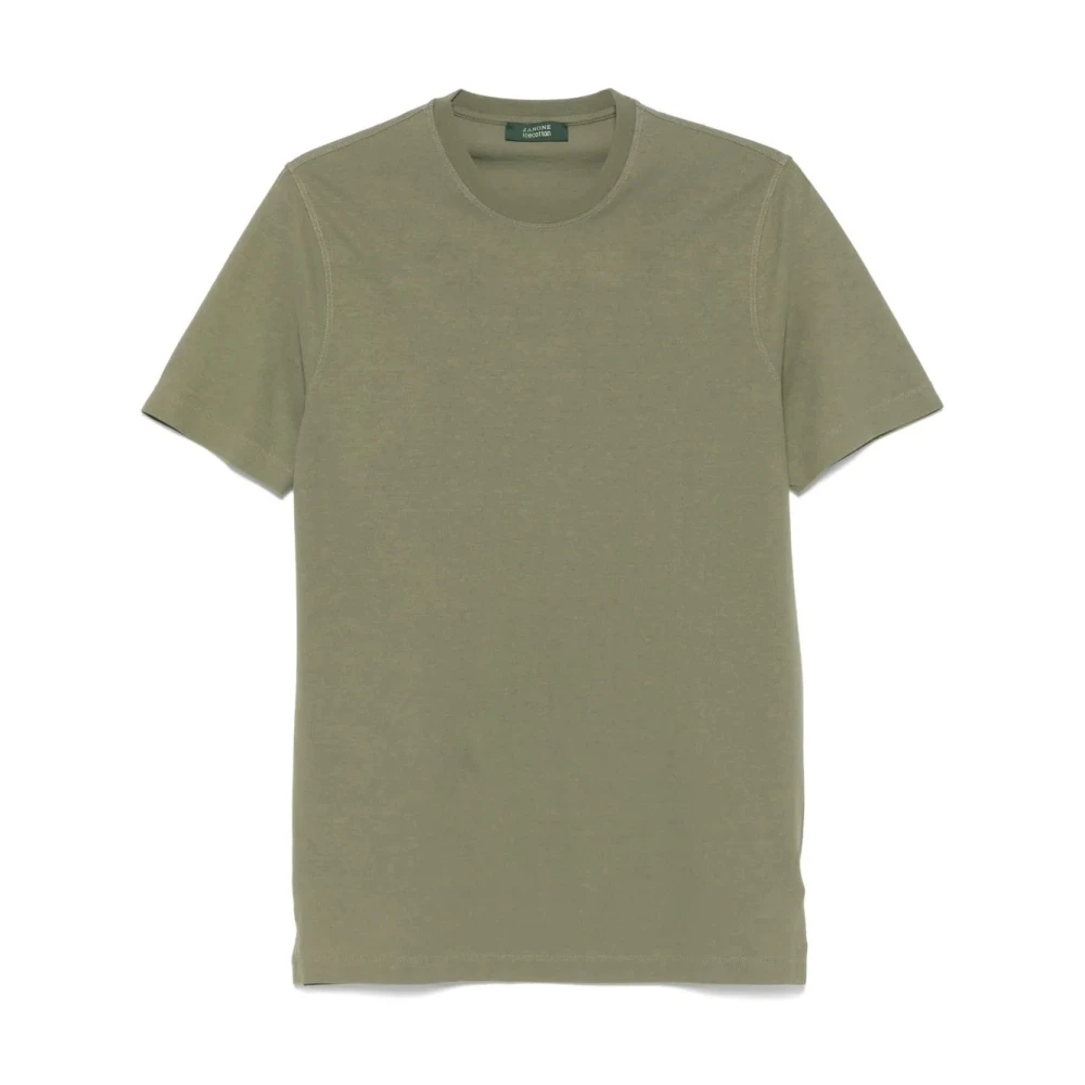 Zanone Casual T-shirt Z4115 Green Heren