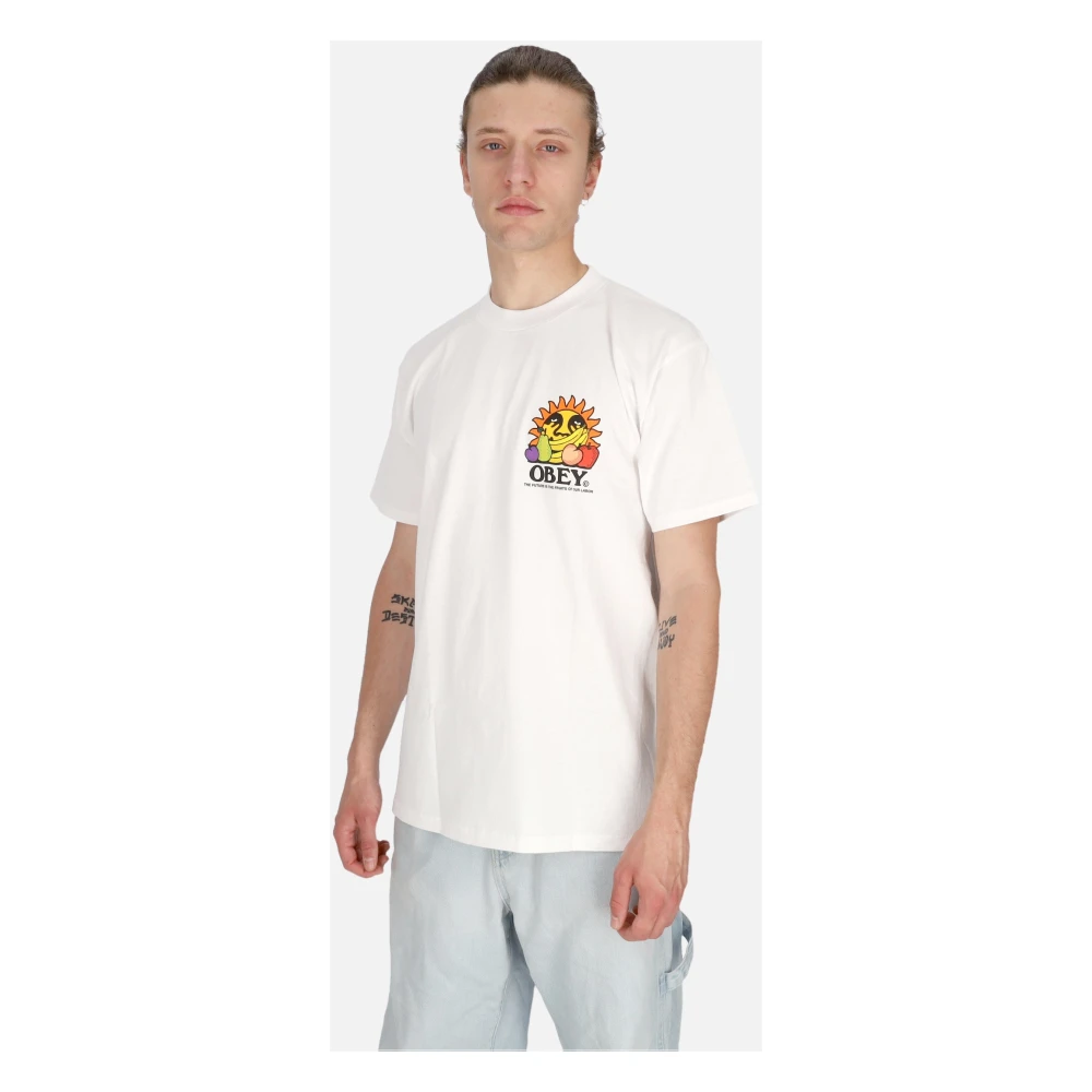 Obey Toekomst Vruchten Arbeid Tee Wit T-shirt White Heren