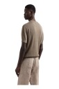 brown-textured-knit-short-sleeved-sweater