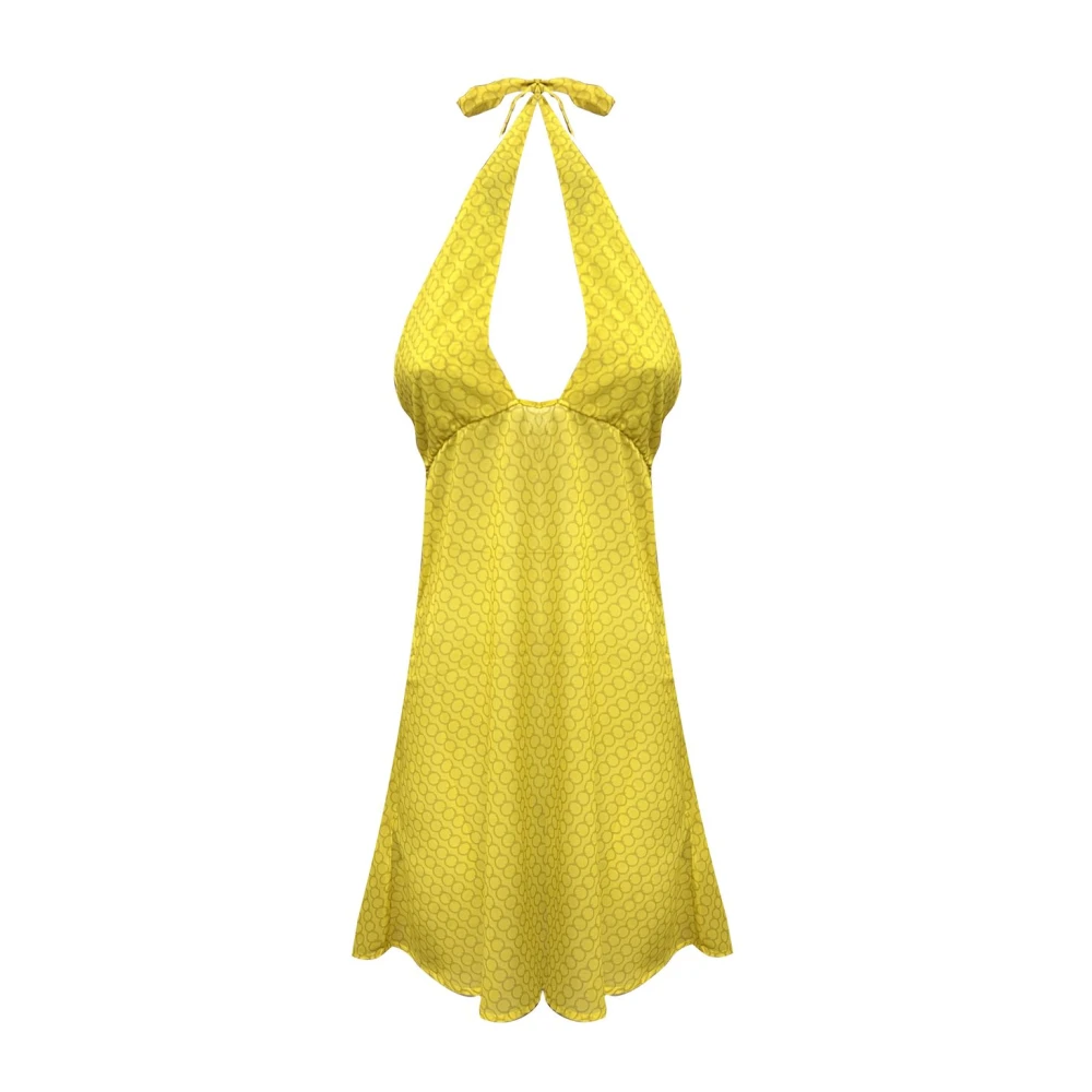 Trussardi Korte Jurk Yellow Dames