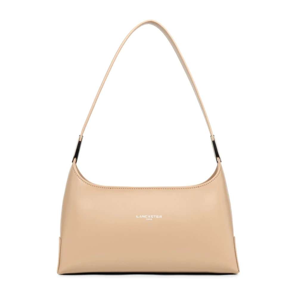 Lancaster Suave Even Flap Handtas met Metalen Sluiting Beige Dames
