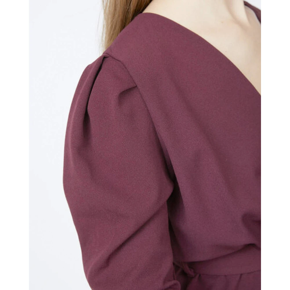 Sisters Point Nasa-Ls Blouse met lange mouwen Red Dames