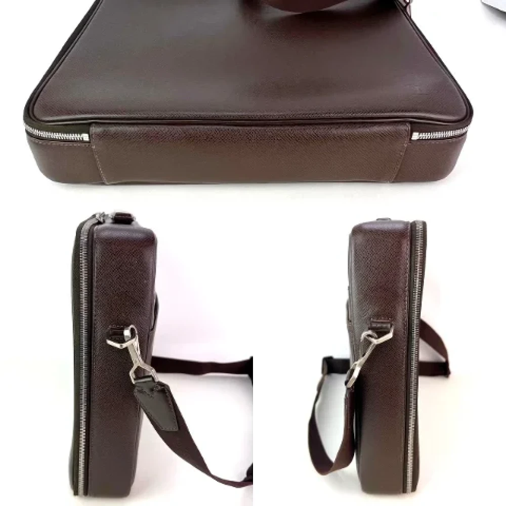Louis Vuitton Vintage Pre-owned Leather briefcases Brown Dames