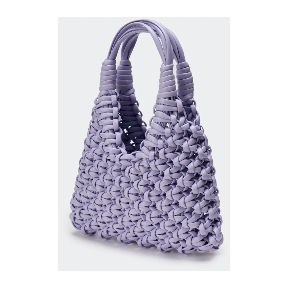 Hibourama Handgemaakte Leren Tas Purple Dames