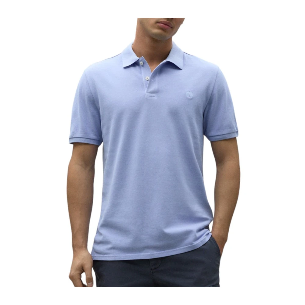 Ecoalf Pacific Blauw Polo Shirt Blue Heren