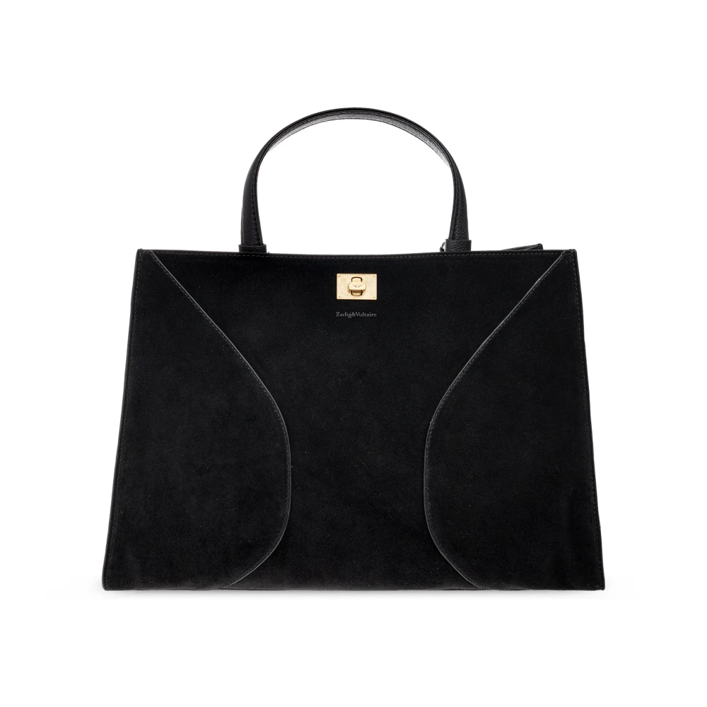 Zadig & Voltaire Donna Black Gold Borsa Jack Suede - Immagine 3