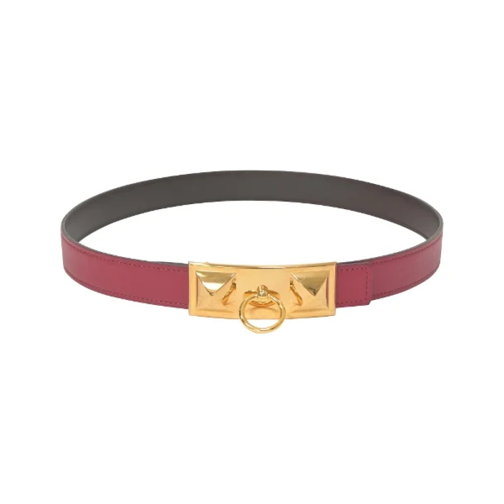 Hermès Vintage Pre-owned Leather belts Red Dames