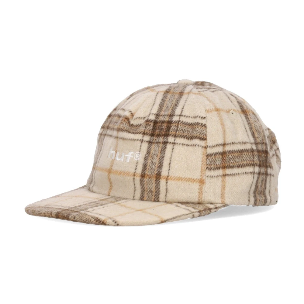 HUF Geruite Flanellen A-Frame Pet Havermout Beige Heren