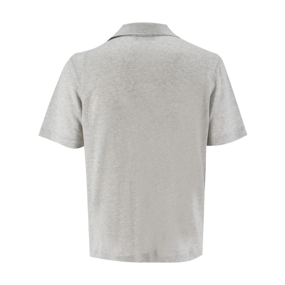 Sease Linnen Katoen Polo Shirt met Zak Gray Heren