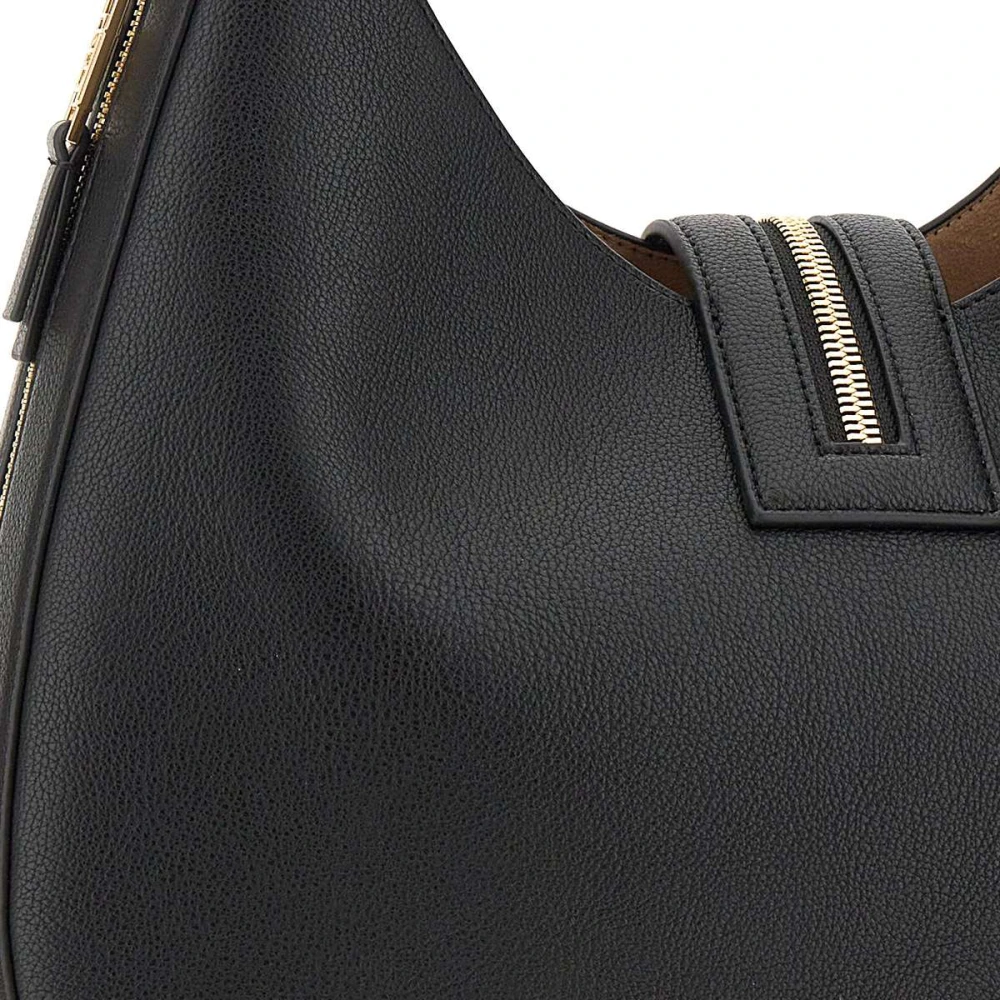 Elisabetta Franchi Zwarte Hobo Schoudertas met Clutch Black Dames