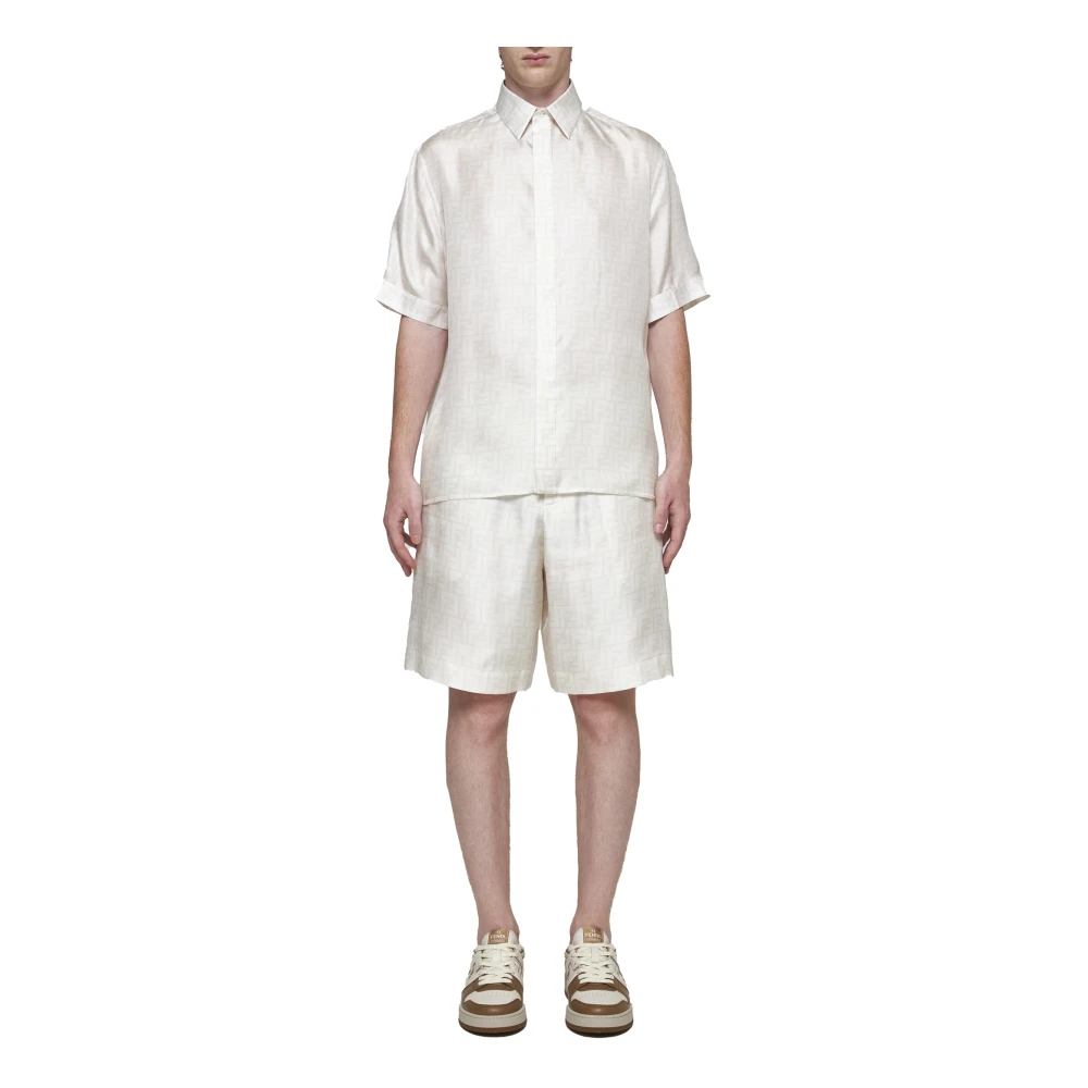 Fendi Stijlvolle Shorts voor Vrouwen White Heren