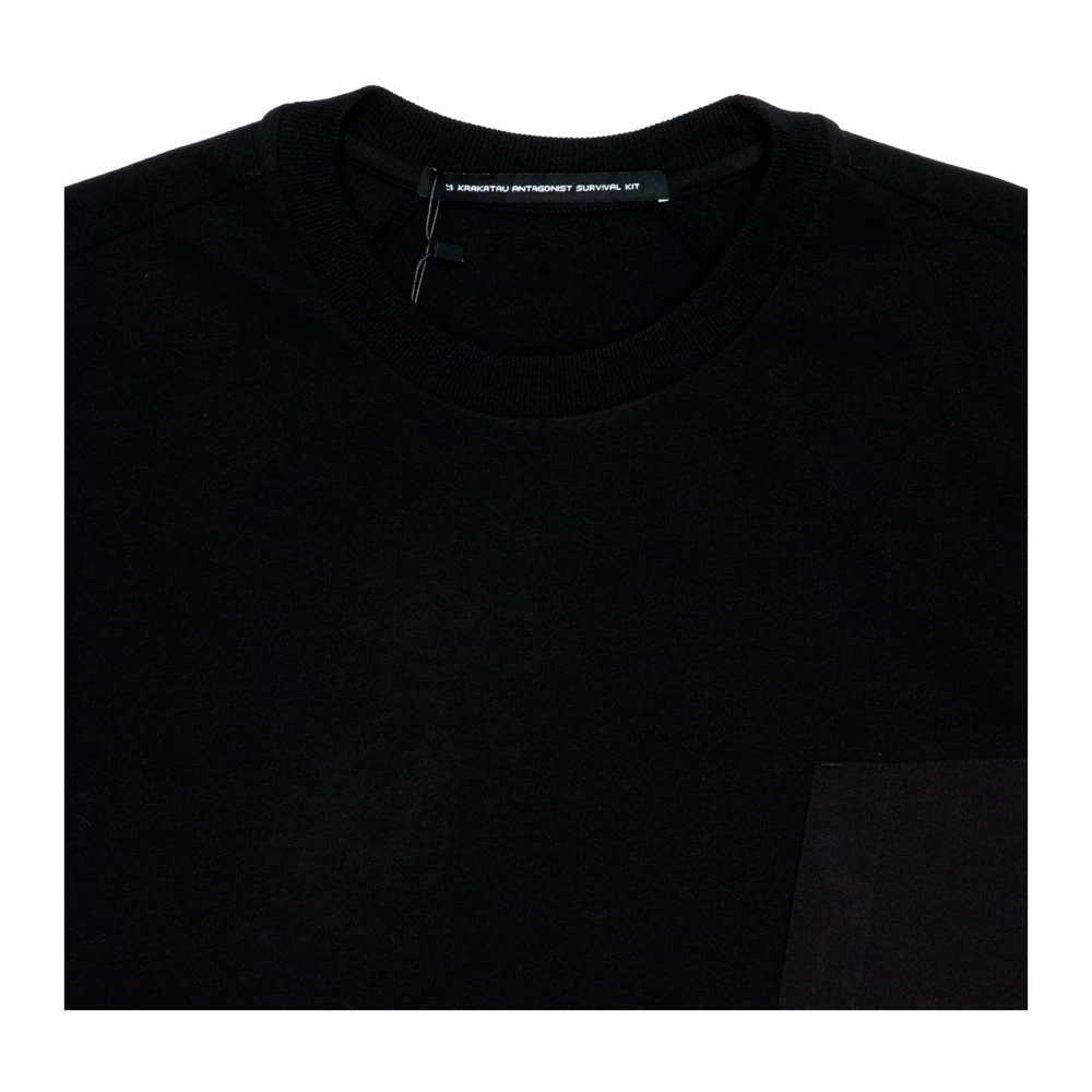 Krakatau Oversize Falcon Katoenen T-shirt Black Heren