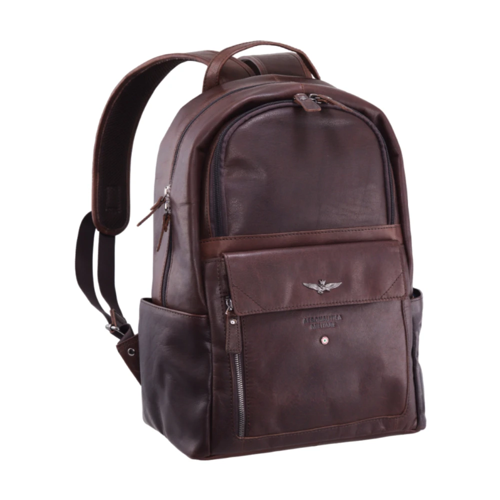 Aeronautica militare Vintage Rugzak Am-355 Brown Heren