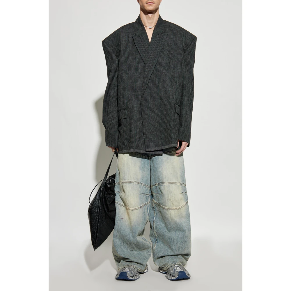 Balenciaga Wollen blazer Gray Heren