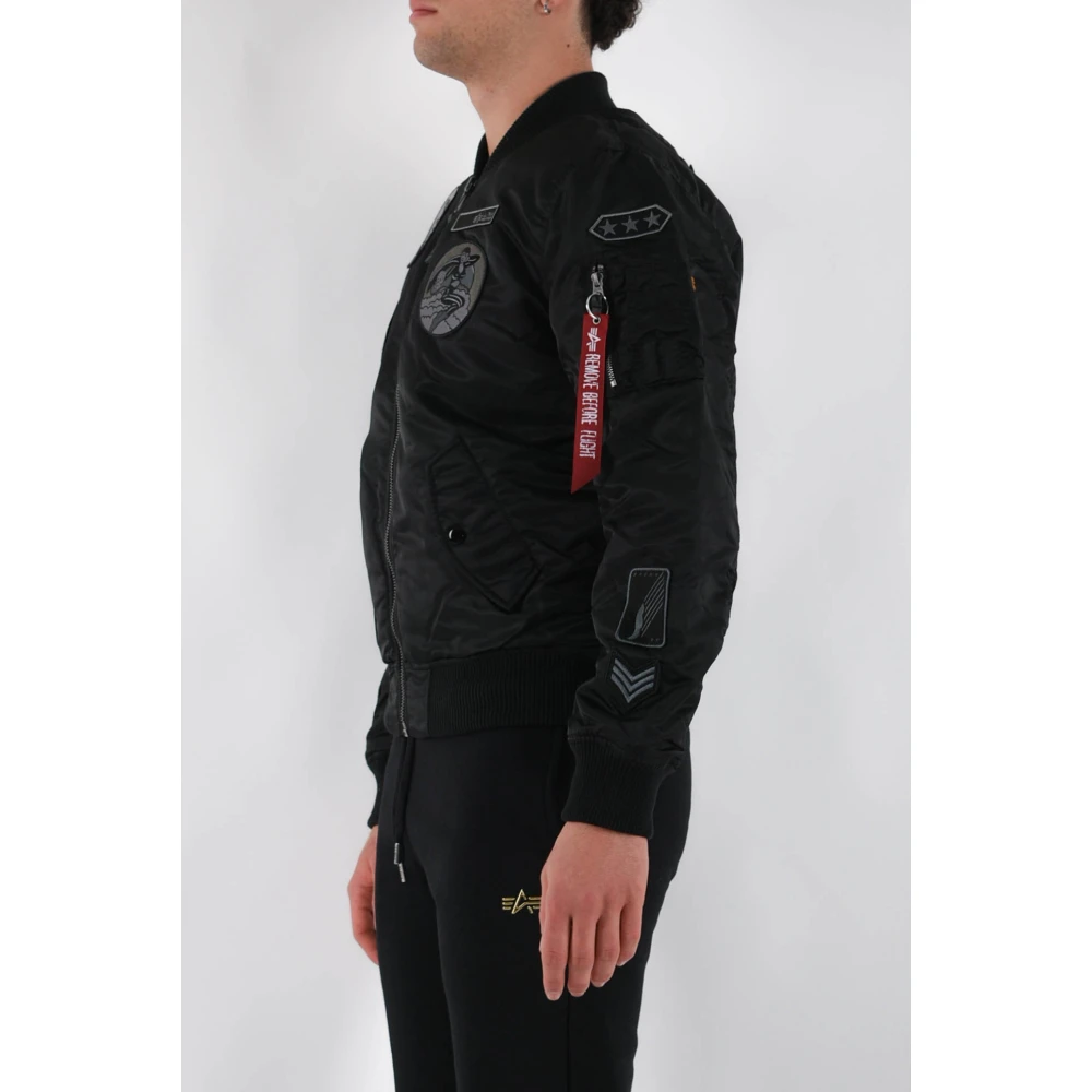 alpha industries Patch Ma-1 Bomberjack Black Heren