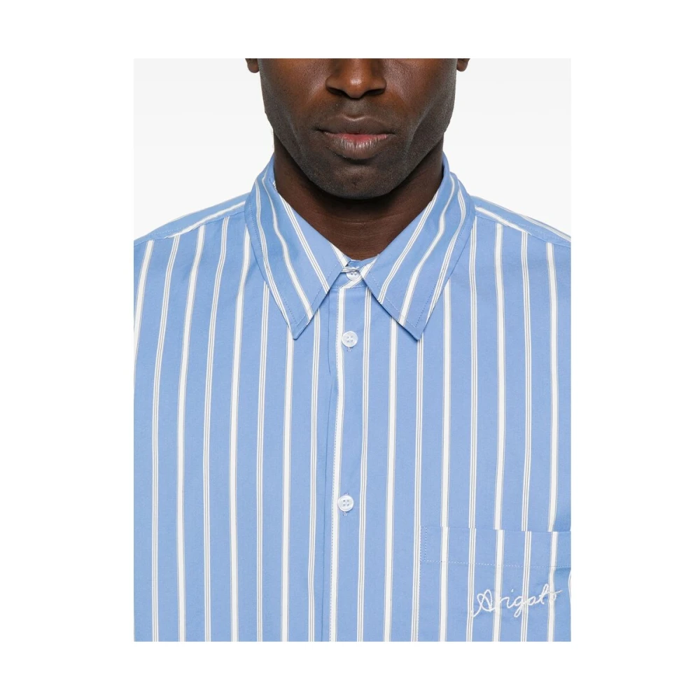 Axel Arigato Blauwe Button-Up Shirt met Logo Blue Heren