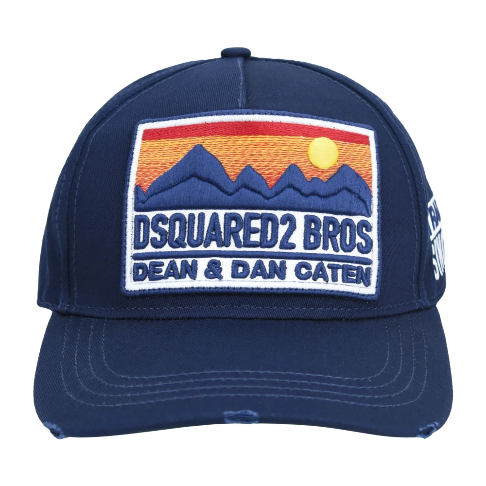 Dsquared2 Heren Baseballpet met gesp Blue Unisex